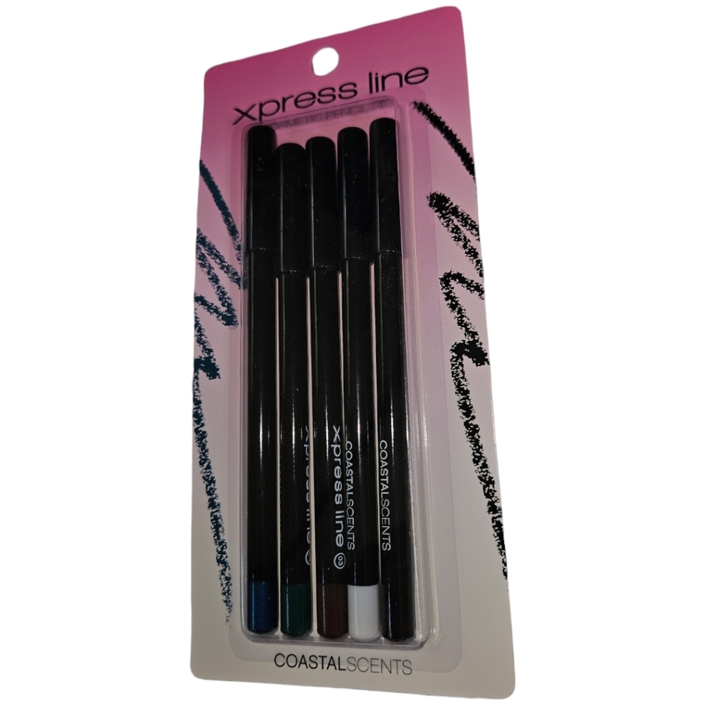 NWT Coastal Scents Xpress Line Cosmetic Pencil Set